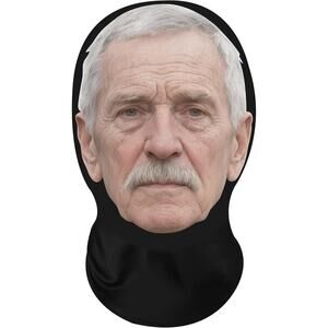 Old Man Mask Adult Spandex Headscarf Funny Costume Party Dress Up Face Veil